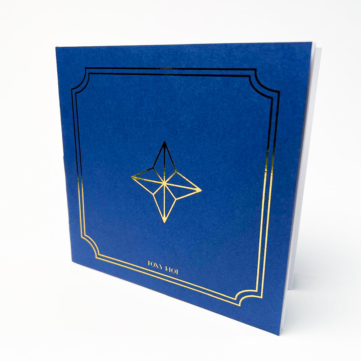 Blauwe softcover notebook